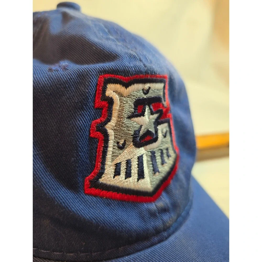 OC Sports Blue Embroidered Shield Star Logo Baseball Cap Adjustable Hat OSFM
